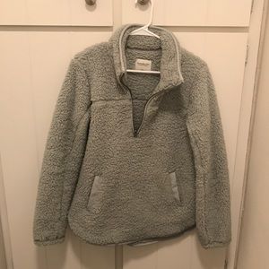Abercrombie half zip Sherpa pullover